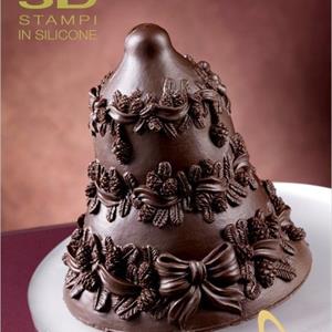 Pine cones Chocolate Christmas Bell LINEAGUSCIO Mold
