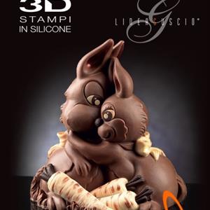 Bunny Sweet Hug Chocolate Easter Bell LINEAGUSCIO Mold