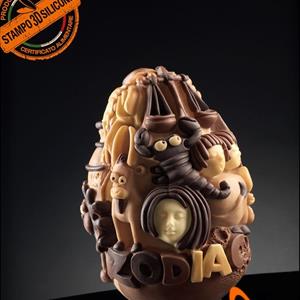 Zodiac Chocolate Easter Egg LINEAGUSCIO Mold