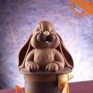 Bunny in the Magic Hat Chocolate Easter Egg LINEAGUSCIO Mold