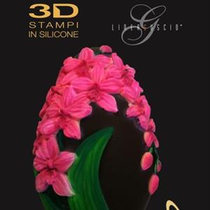 Orchids Chocolate Easter Egg LINEAGUSCIO Mold