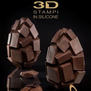 Cubes Chocolate Easter Egg LINEAGUSCIO Mold