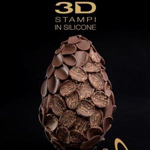 Flakes Chocolate Easter Egg LINEAGUSCIO Mold