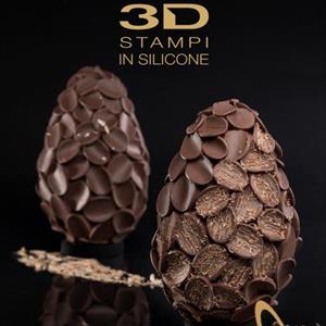 Flakes Chocolate Easter Egg LINEAGUSCIO Mold