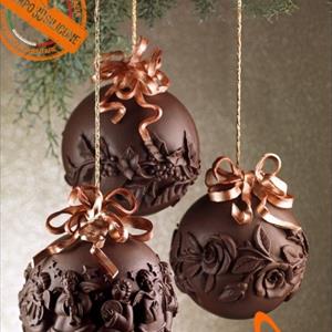 Roses Chocolate Christmas Ball LINEAGUSCIO Mold