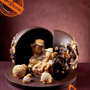Musician Angels Chocolate Christmas Ball LINEAGUSCIO Mold