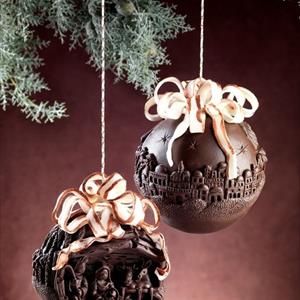 Nativity Scene Chocolate Christmas Ball LINEAGUSCIO Mold