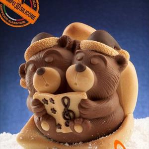 Bears Chocolate Christmas Ball LINEAGUSCIO Mold