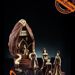 The Princess Ball Large Chocolate Easter Egg LINEAGUSCIO Mold