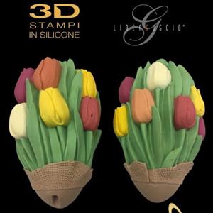 Tulips Big Chocolate Easter Egg LINEAGUSCIO Mold