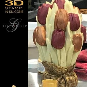Tulips Big Chocolate Easter Egg LINEAGUSCIO Mold