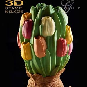 Tulips Big Chocolate Easter Egg LINEAGUSCIO Mold