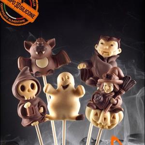 decoStick Halloween Chocolate Lollies Mold