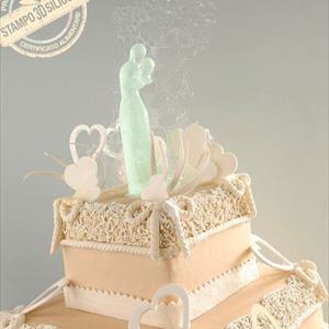 Stylized Couple Cake Topper mold