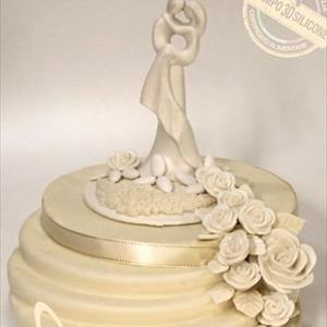 Groom Holding Bride cake topper mold - big size