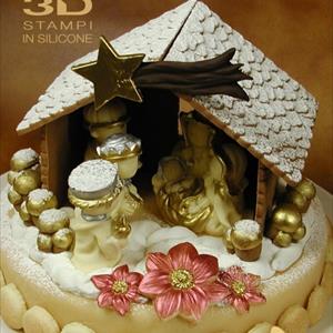 Nativity Crib with Christmas Star mold