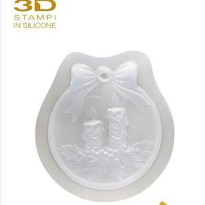 Christmas Candles Ornament silicone mold