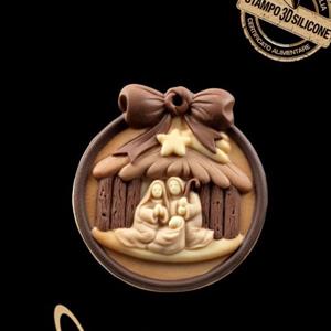 Christmas Crib Ornament Mold