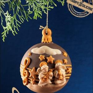 Treble Clef Christmas half-ball mold