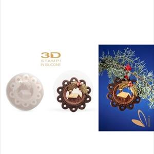 Christmas Hanging Ornament Home and Holly Mold