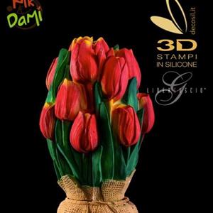 Tulips Big Chocolate Easter Egg LINEAGUSCIO Mold