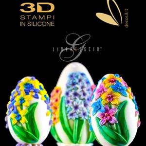 Orchids Chocolate Easter Egg LINEAGUSCIO Mold