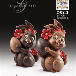 Maddy Bunny Easter Bell LINEAGUSCIO Mold