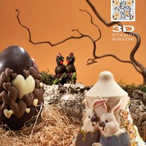 Bunny Chocolate Easter Bell LINEAGUSCIO Mold