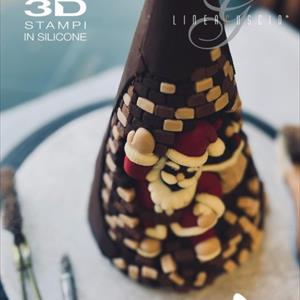 Santa Claus Chocolate Christmas Tree LINEAGUSCIO Mold