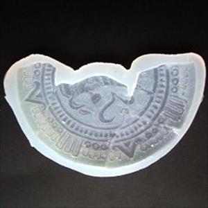 Aztec stone crescent-shaped mold