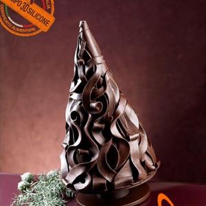Wood Shavings Chocolate Christmas Tree LINEAGUSCIO Mold