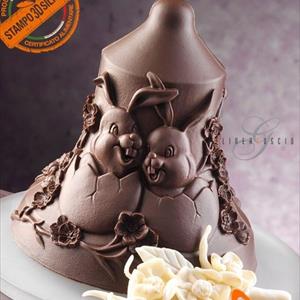 Bunny Chocolate Easter Bell LINEAGUSCIO Mold