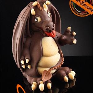 Small Dragon Chocolate Easter Egg LINEAGUSCIO Mold