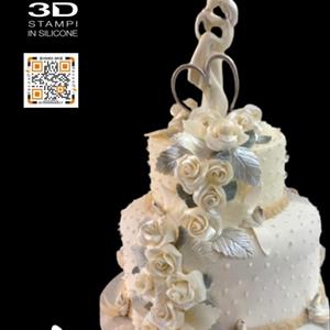 Groom Holding Bride cake topper mold - big size