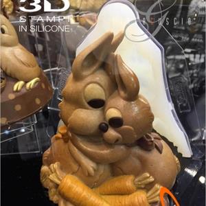 Bunny Sweet Hug Chocolate Easter Bell LINEAGUSCIO Mold