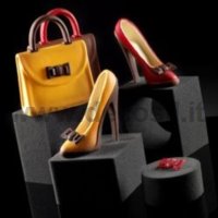 Fashion Vanity Bag and Shoes by decosil chocolate molds